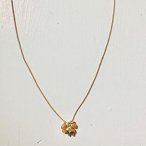 Gold elephant necklace